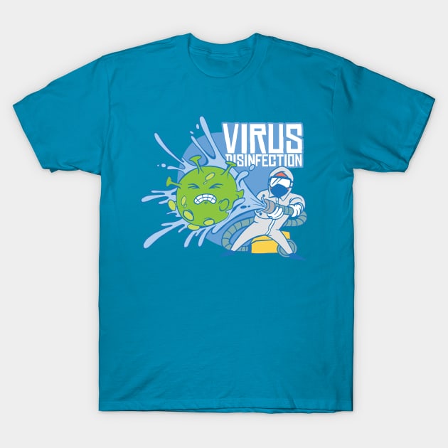 Virus Disinfection T-Shirt by Safdesignx